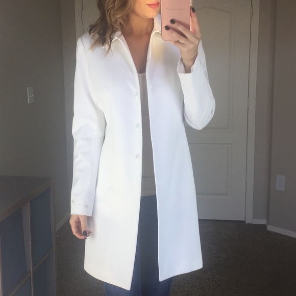 tahari white jacket